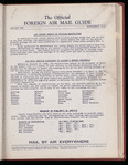 The Official foreign air mail guide