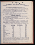 The Official foreign air mail guide