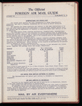 The Official foreign air mail guide