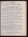 The Official foreign air mail guide