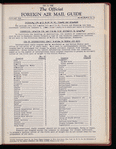 The Official foreign air mail guide