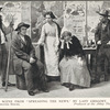 Postcard advertising first productions of Spreading the News, Irish National Theatre Series