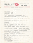 Letter from Howard S. Mott to Berg Collection Lola Szladits regarding Abbey Theatre ephemera