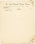 Letter-sheet, unused of the Irish National Theatre Society
