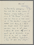 W.B. Yeats to Augusta Gregory  ALS Nov. 26 1920
