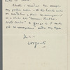 W.B. Yeats to Augusta Gregory  ALS Nov. 26 1920
