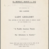 Printed invitation to  AG’s lecture hosted at Fenway Court in 1912 by Isabella S. Gardner