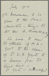 Civil list pension for William Butler Yeats