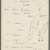 [Lecture tour of U.S.A.: Oct. 18, 1915-Jan. 15, 1916]. Typewritten itinerary, accomodations, transportation and topics, with corrections in the author's and an unidentified hand
