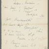 [Lecture tour of U.S.A.: Oct. 18, 1915-Jan. 15, 1916]. Typewritten itinerary, accomodations, transportation and topics, with corrections in the author's and an unidentified hand