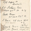[Lecture tour of U.S.A.: Oct. 18, 1915-Jan. 15, 1916]. Typewritten itinerary, accomodations, transportation and topics, with corrections in the author's and an unidentified hand