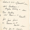 [Lecture tour of U.S.A.: Oct. 18, 1915-Jan. 15, 1916]. Typewritten itinerary, accomodations, transportation and topics, with corrections in the author's and an unidentified hand