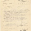 [Lecture tour of U.S.A.: Oct. 18, 1915-Jan. 15, 1916]. Typewritten itinerary, accomodations, transportation and topics, with corrections in the author's and an unidentified hand