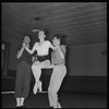 Frank Hobi, Janet Reed and Roy Tobias rehearsing Á La Française