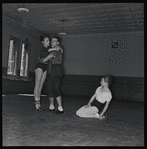 Maria Tallchief, Andre Eglevsky and Janet Reed rehearsing Á La Française