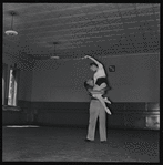 Janet Reed and George Balanchine rehearsing Á La Française