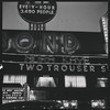 Bond sign marquee advertising New York City Ballet