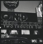 Bond sign marquee advertising New York City Ballet