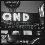 Bond sign marquee advertising New York City Ballet