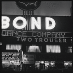 Bond sign marquee advertising New York City Ballet