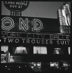 Bond sign marquee advertising New York City Ballet