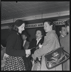 Members of New York City Ballet at Idlewild Airport, on their way to Covent Garden