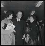 Members of New York City Ballet at Idlewild Airport, on their way to Covent Garden