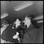 Members of New York City Ballet at Idlewild Airport, on their way to Covent Garden