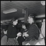 Members of New York City Ballet at Idlewild Airport, on their way to Covent Garden