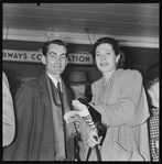Members of New York City Ballet at Idlewild Airport, on their way to Covent Garden