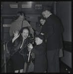 Members of New York City Ballet at Idlewild Airport, on their way to Covent Garden