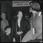 Members of New York City Ballet at Idlewild Airport, on their way to Covent Garden