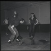 Choreographer Todd Bolender and dancers rehearsing The Miraculous Mandarin