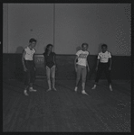 Choreographer Todd Bolender and dancers rehearsing The Miraculous Mandarin