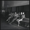 Choreographer Todd Bolender and dancers rehearsing The Miraculous Mandarin