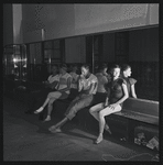 Choreographer Todd Bolender and dancers rehearsing The Miraculous Mandarin