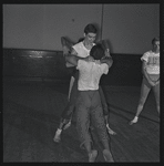 Choreographer Todd Bolender and dancers rehearsing The Miraculous Mandarin