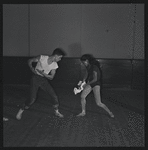 Choreographer Todd Bolender and dancers rehearsing The Miraculous Mandarin
