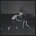 Choreographer Todd Bolender and dancers rehearsing The Miraculous Mandarin