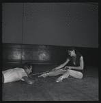 Choreographer Todd Bolender and dancers rehearsing The Miraculous Mandarin