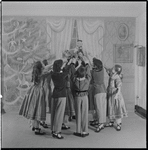 Michael Arshansky as Drosselmeyer and children in The Nutcracker
