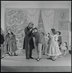Michael Arshansky as Drosselmeyer and children in The Nutcracker