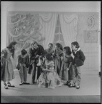 Michael Arshansky as Drosselmeyer and children in The Nutcracker