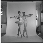 Pair of pointe shoes worn and inscribed by Tanaquil Le Clercq