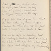 Holograph notebook [with Lady Gregory's poem "“Alas! A Woman may not love!” ]