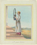 An Indian pipe bearer