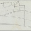 Pencil sketch of part of Vientiane, Laos: showing the location of the Nong-Douang Temple