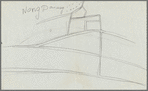Pencil sketch of part of Vientiane, Laos 
