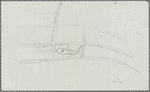 Pencil sketch of unidentified town in Laos