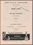 Playbill for The Next President (Bijou Theatre)